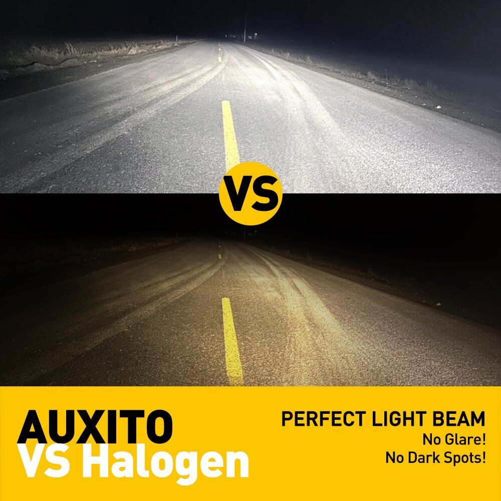 AUXITO H4 9003 LED Headlight Bulbs Hi Low Beam Conversion Kit 6000K White Canbus