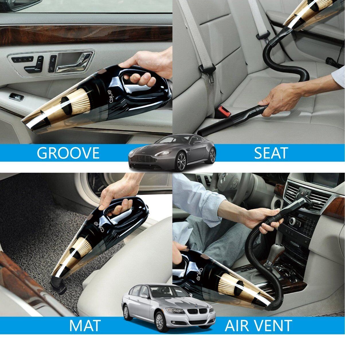 120W Wet & Dry Handheld Car Vacuum Cleaner