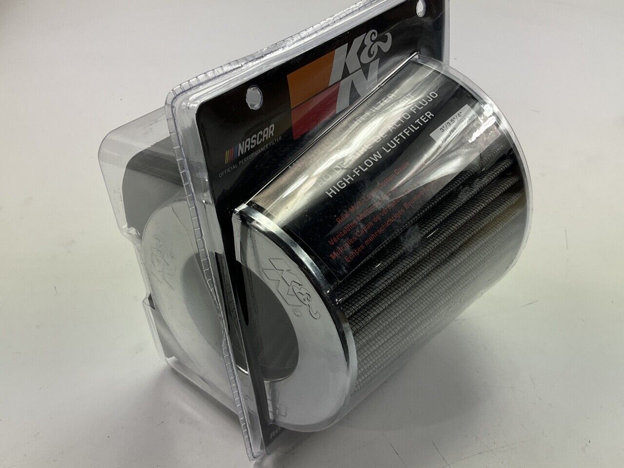 K&N Performance Cold Air Intake Air Filter 3", 3.5", 4" In, 5.5" Tall