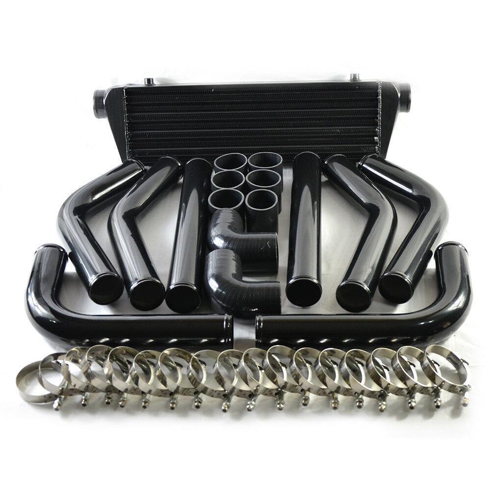 Universal 2.5" Intercooler + Piping + Clamps Kit