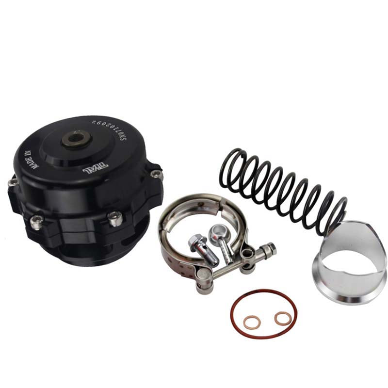 Black Universal 50mm Blow Off Valve BOV Q Typer BV50 6 PSI+18PSI Springs
